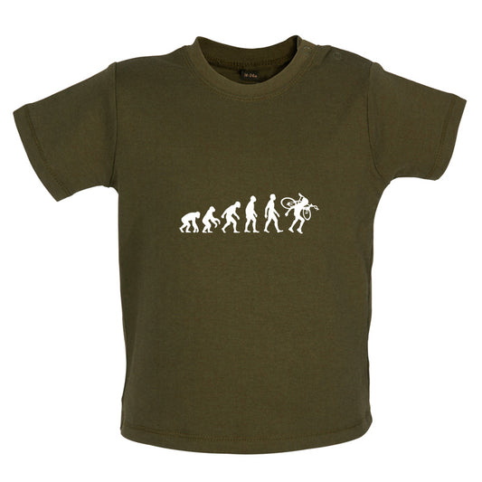 Evolution Of Man Cyclo-cross Baby T Shirt