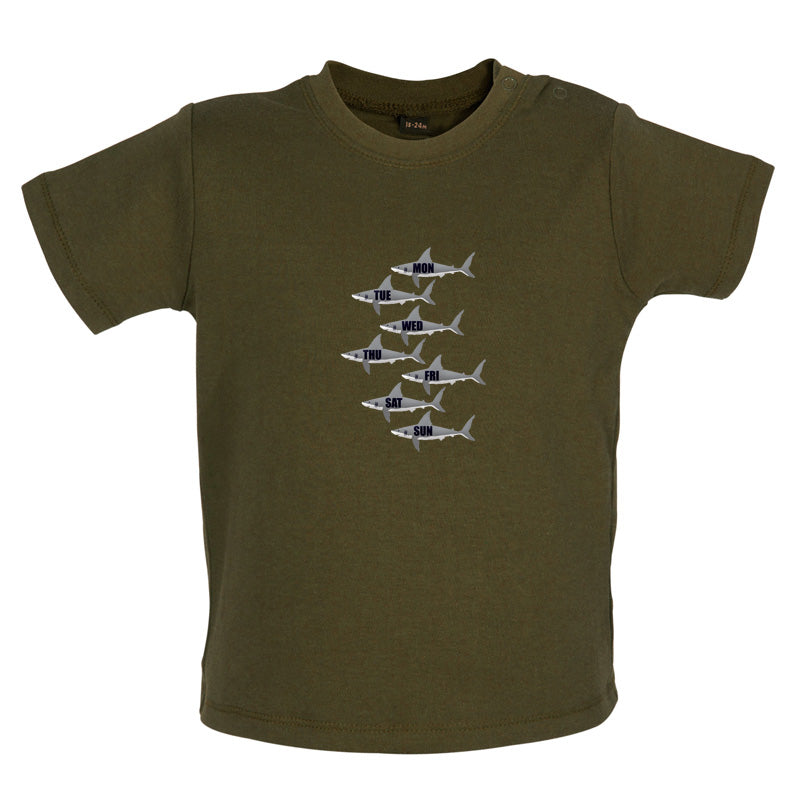 Shark Week Baby T Shirt