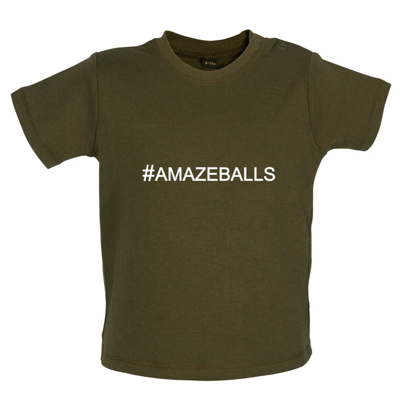 #Amazeballs (Hashtag) Baby T Shirt