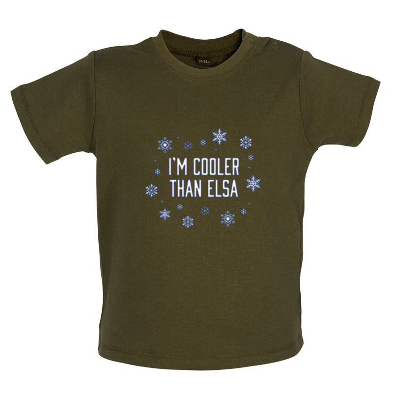 I'm Cooler Than Elsa Baby T Shirt