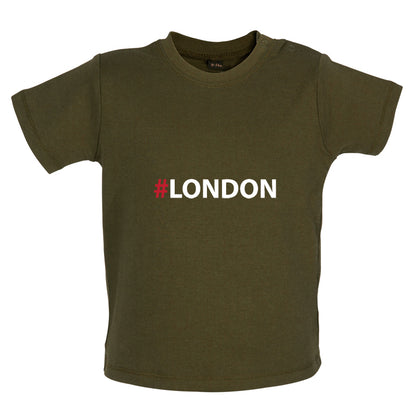 Hashtag London Baby T Shirt