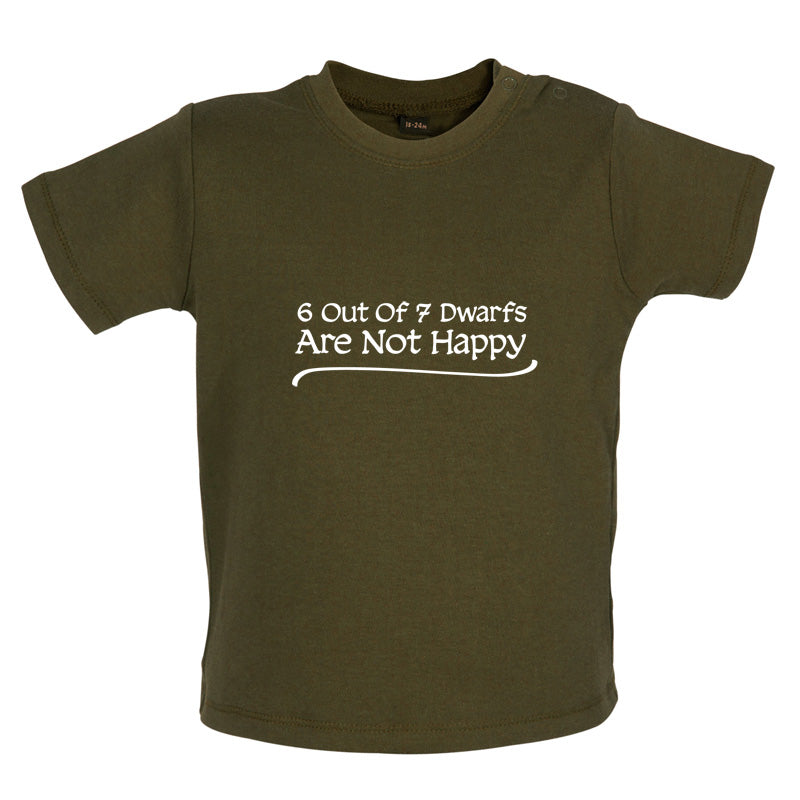 6 Out Of 7 dwarfs Are Not Happy Baby T Shirt
