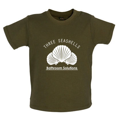 Three Seashells Bathroom Solutions Baby T Shirt