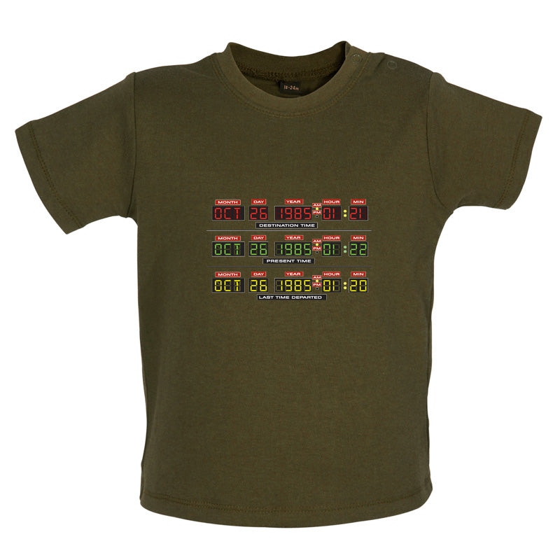 Deloreon Time Machine Circuits Baby T Shirt