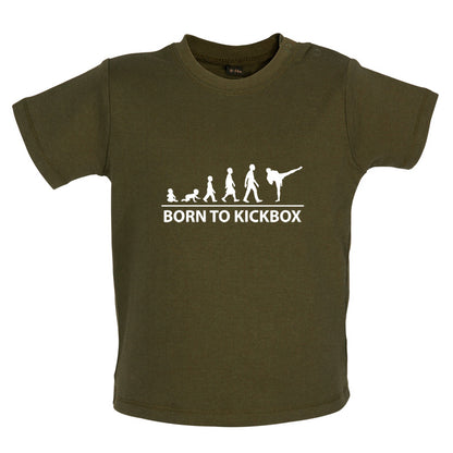 Born to Kickbox Baby T Shirt