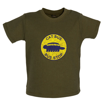 Cat Bus Stop Baby T Shirt