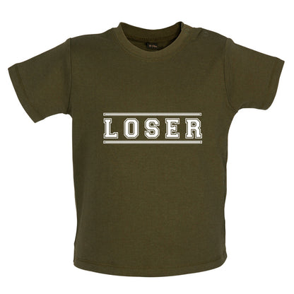 Loser College Font Baby T Shirt