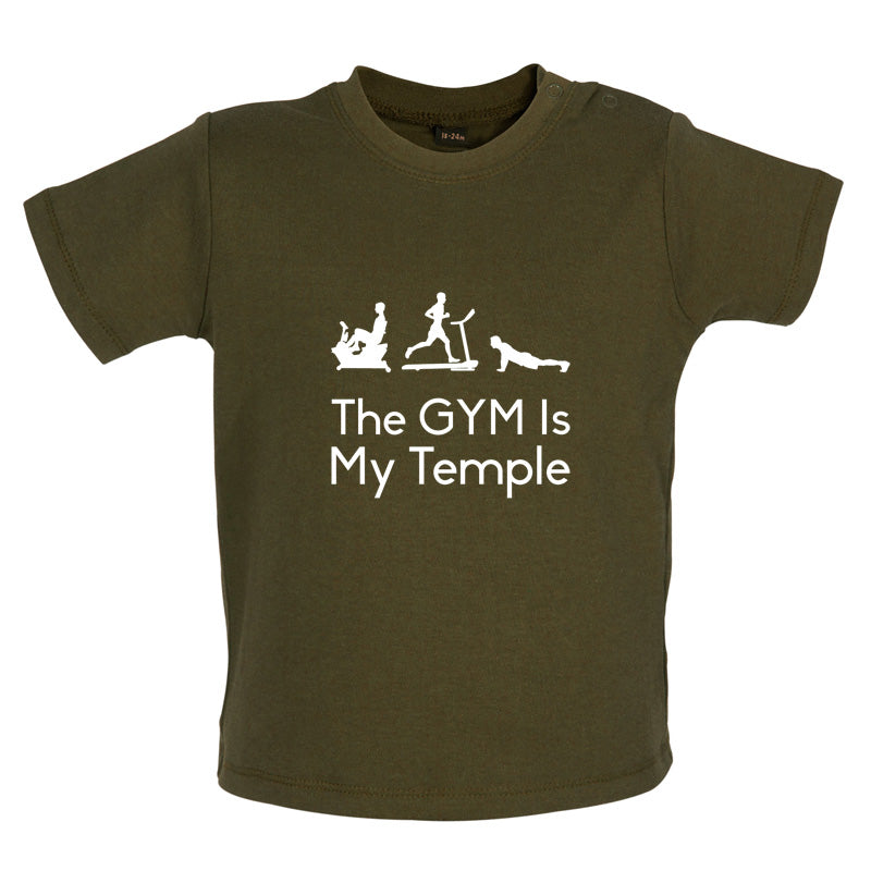 The GYM Is My Temple Baby T Shirt