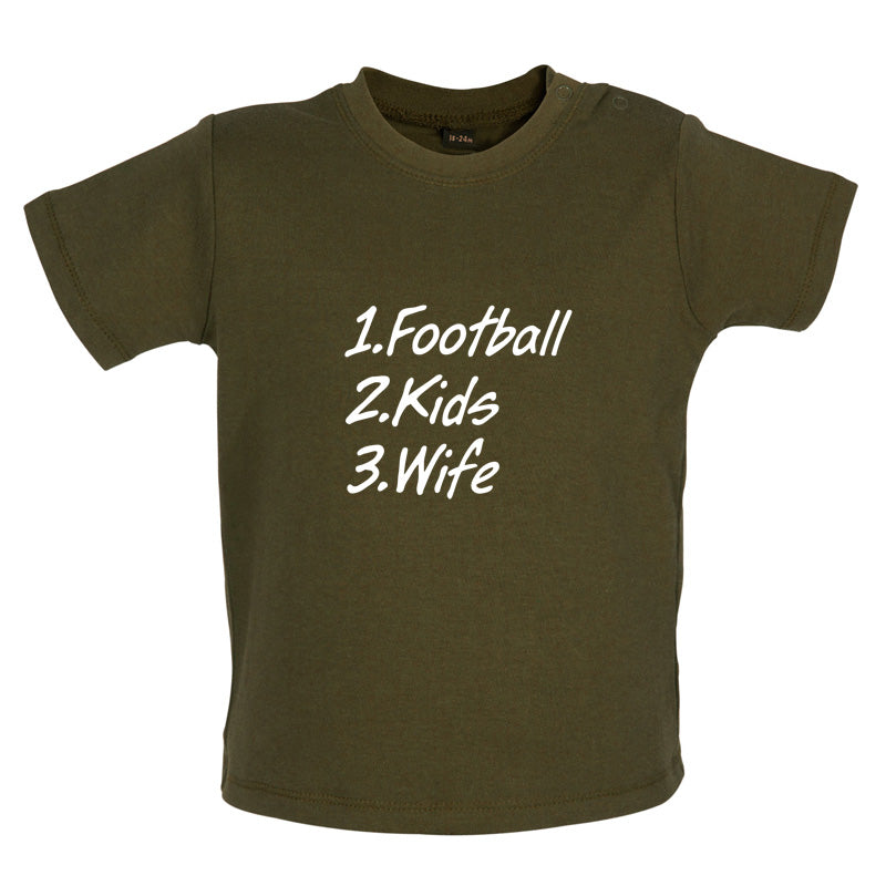 Football Kids Wife Baby T Shirt