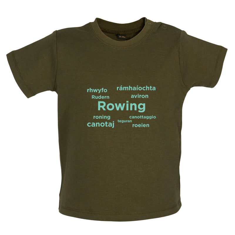 Rowing Languages Baby T Shirt