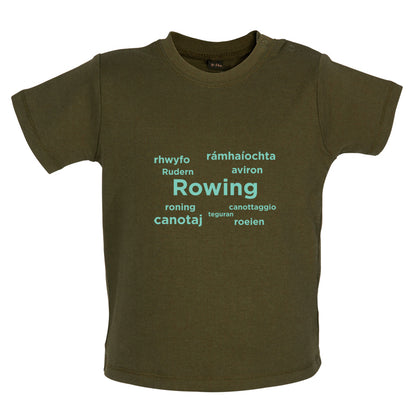 Rowing Languages Baby T Shirt