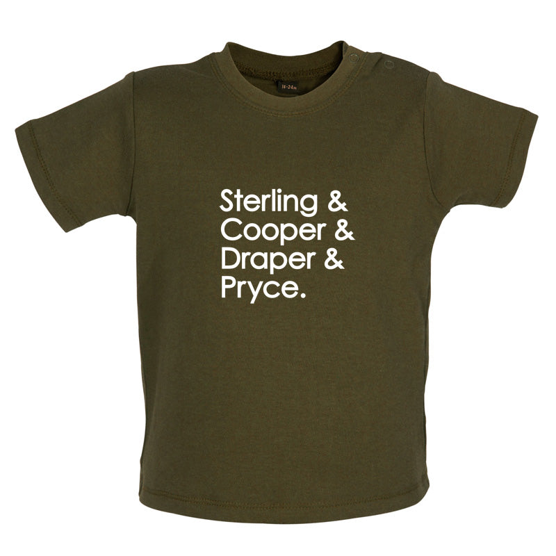 Sterling & Cooper & Draper & Pryce Baby T Shirt