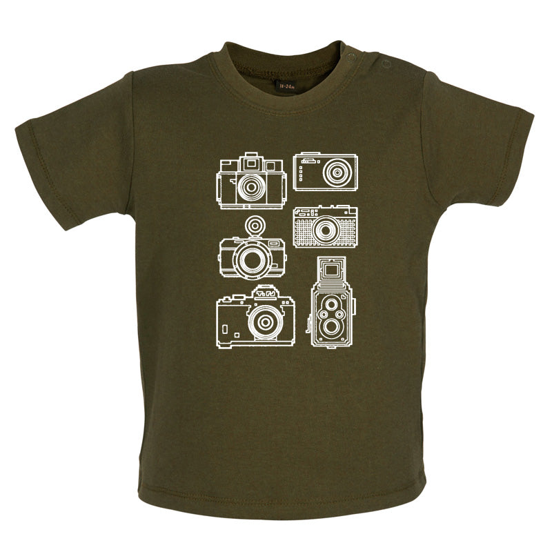 Vintage Cameras Baby T Shirt