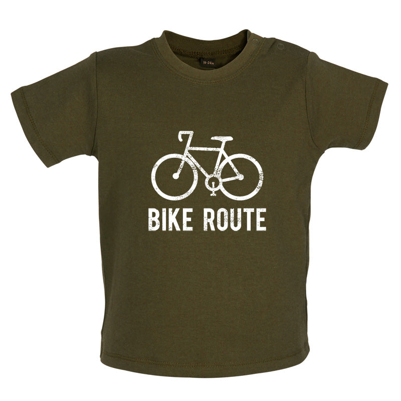 Bike Route Baby T Shirt