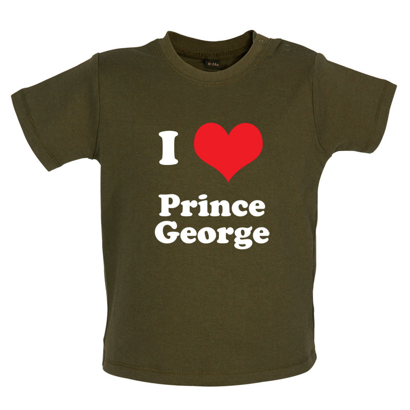 I Love Prince George Baby T Shirt