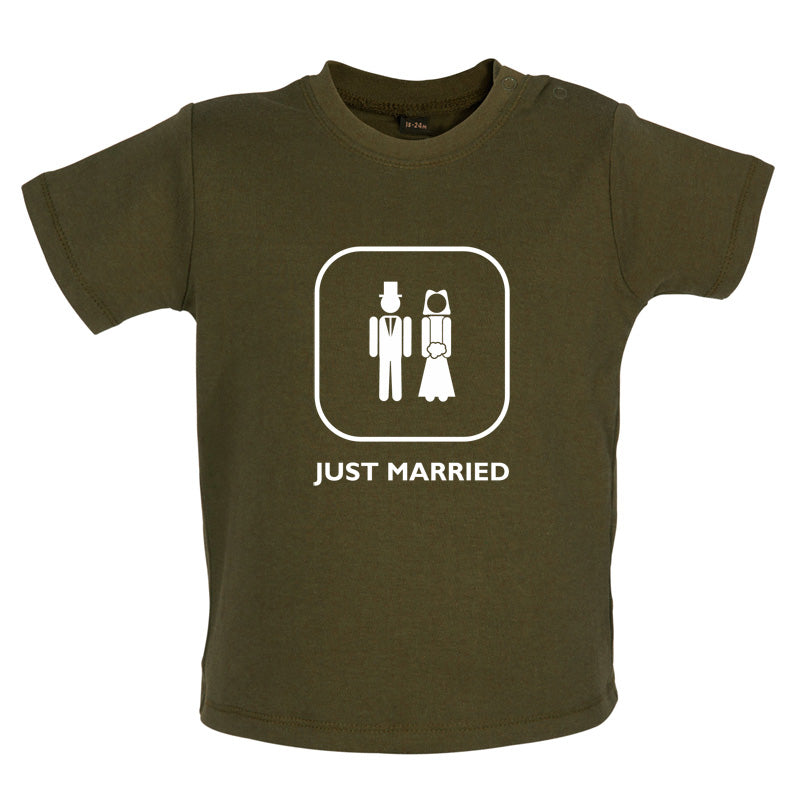 Just Married (Bride And Groom) Baby T Shirt