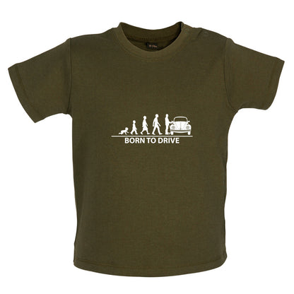 Born To Drive (Beetle) Baby T Shirt