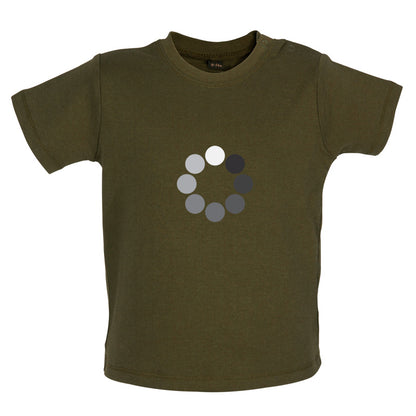 Loading Screen Buffering Circles Baby T Shirt