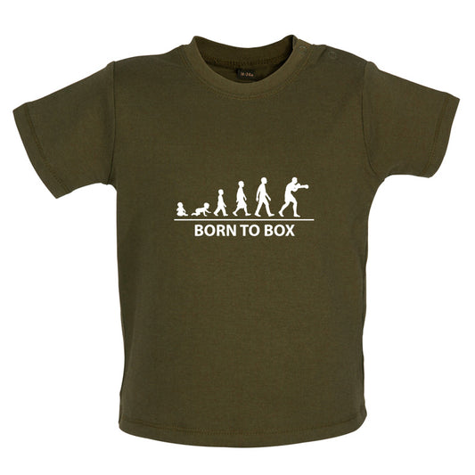 Born to Box Baby T Shirt