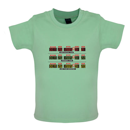 Deloreon Time Machine Circuits Baby T Shirt