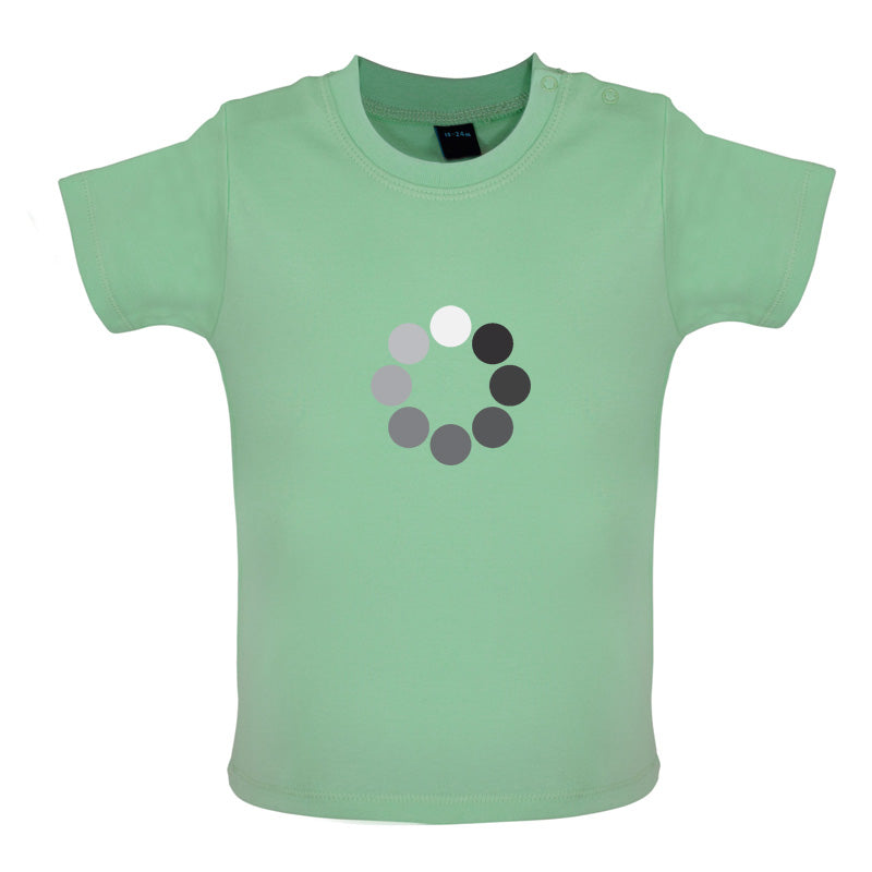 Loading Screen Buffering Circles Baby T Shirt