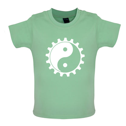 Yin Yang Bike Cog Baby T Shirt