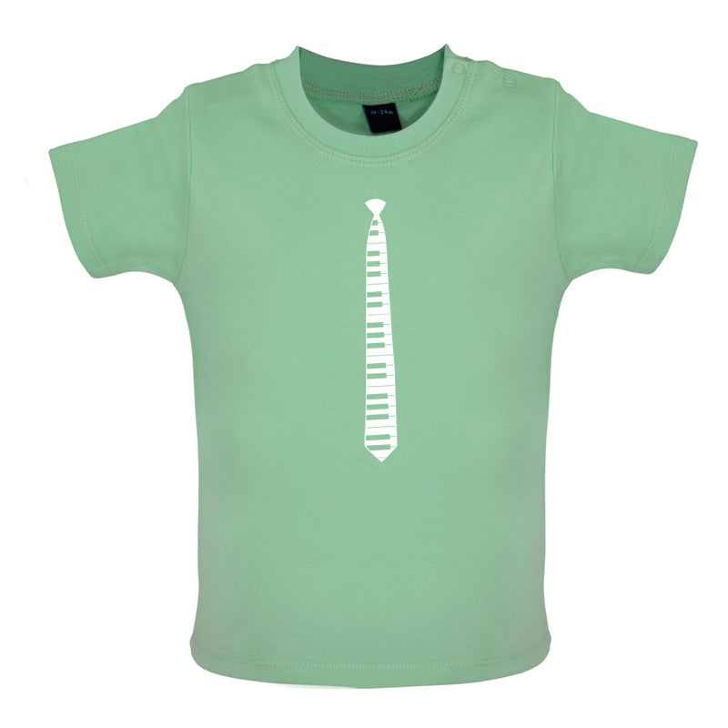 Piano Key Tie Baby T Shirt