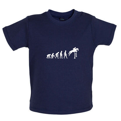 Evolution Of Man Show Jump Baby T Shirt