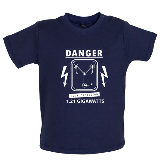 Danger Flux Capacitor Baby T Shirt