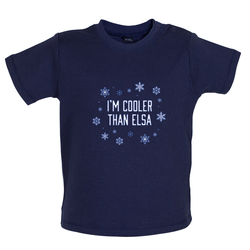 I'm Cooler Than Elsa Baby T Shirt