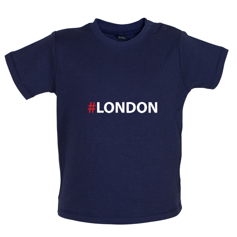 Hashtag London Baby T Shirt