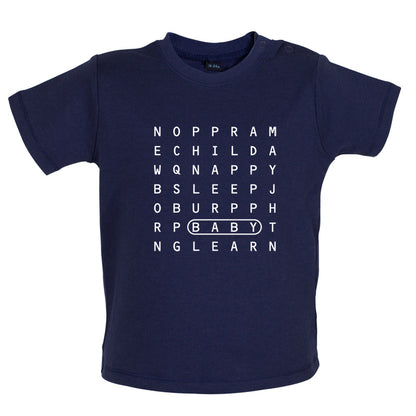 Baby Word Search Baby T Shirt