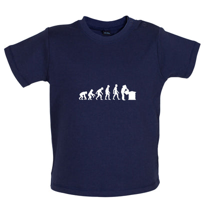Evolution Of Man Beekeeper Baby T Shirt