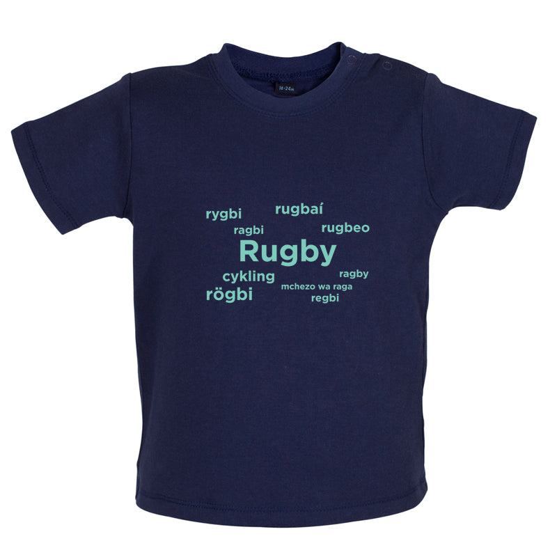 Rugby Languages Baby T Shirt