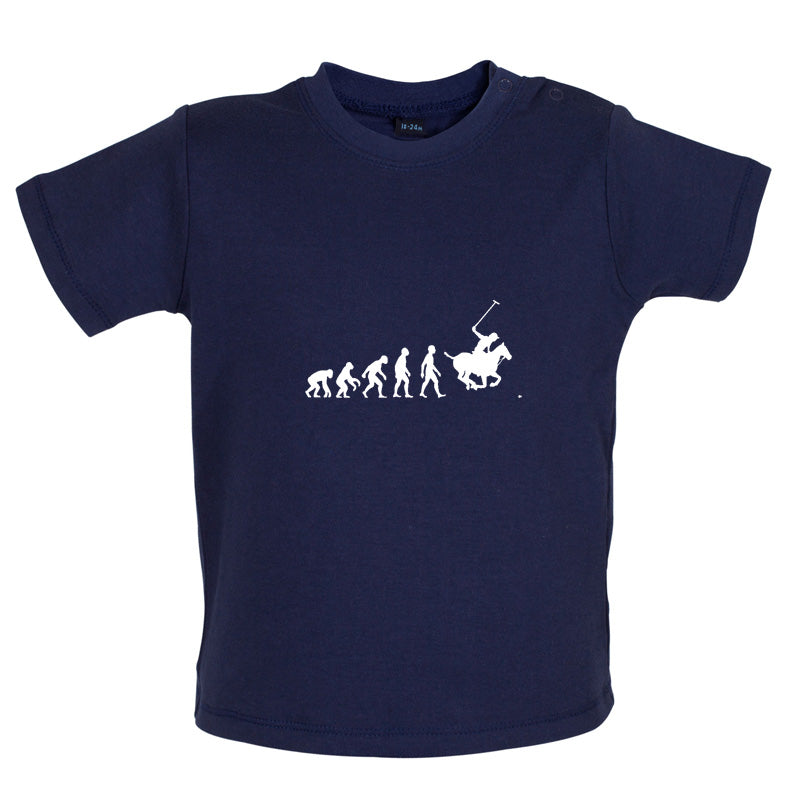 Evolution Of Man Polo Baby T Shirt