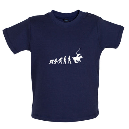 Evolution Of Man Polo Baby T Shirt