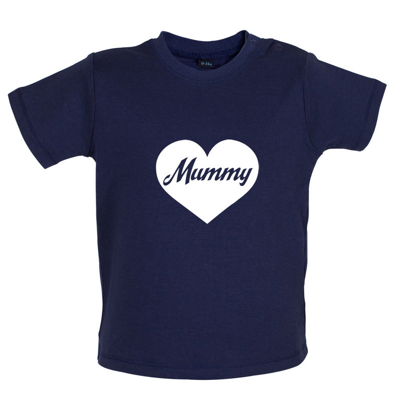 Heart Mummy Baby T Shirt