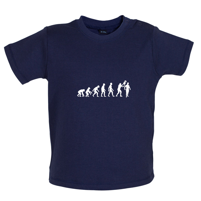 Evolution Of Man Wrestling Baby T Shirt