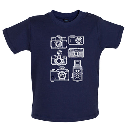 Vintage Cameras Baby T Shirt