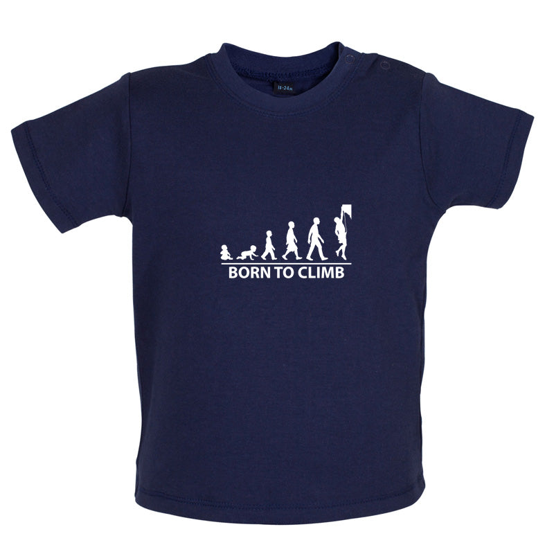 Born To Climb (Rock Climb) Baby T Shirt