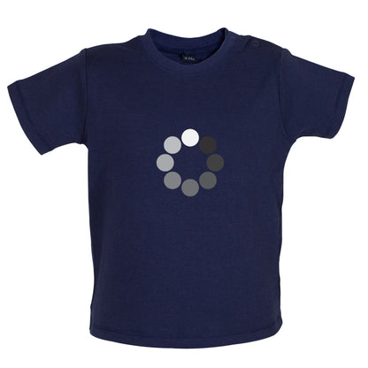 Loading Screen Buffering Circles Baby T Shirt