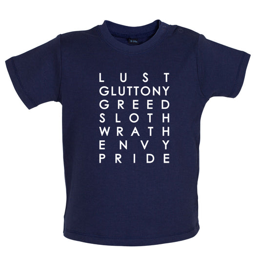 7 Deadly Sins Baby T Shirt