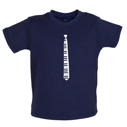 Piano Key Tie Baby T Shirt