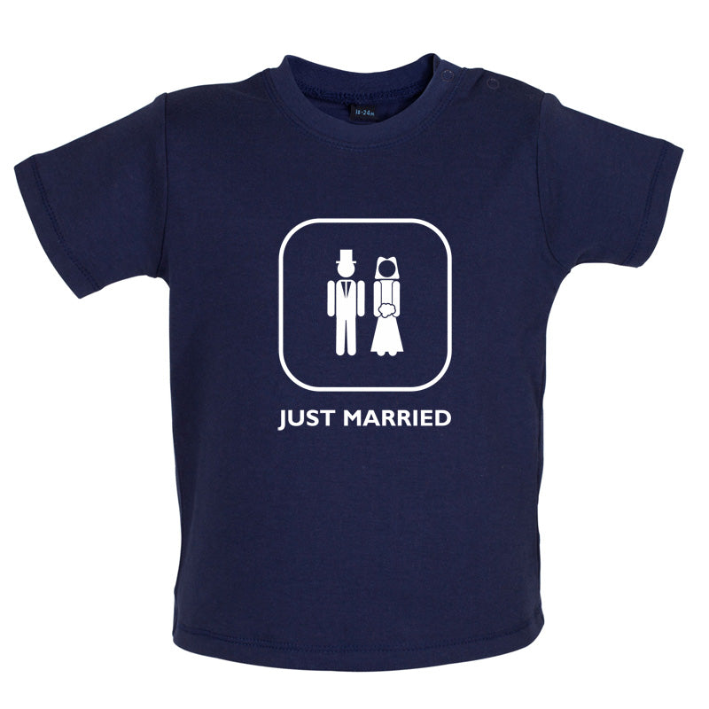 Just Married (Bride And Groom) Baby T Shirt