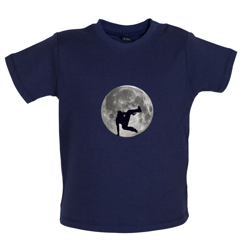 Free Running Moon Baby T Shirt