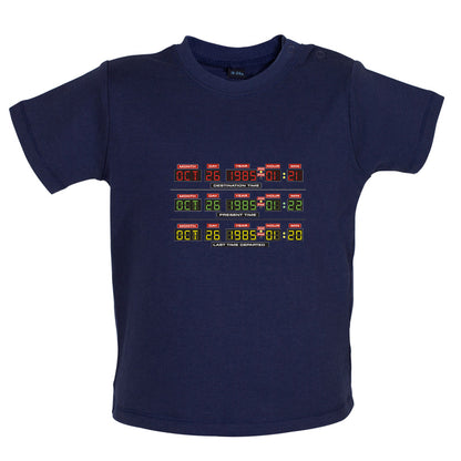 Deloreon Time Machine Circuits Baby T Shirt