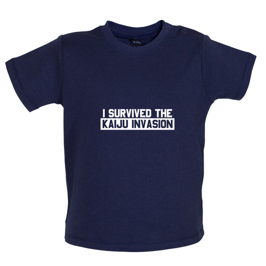 I Survived The Kaiju Invasion Baby T Shirt