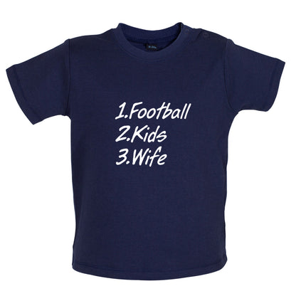 Football Kids Wife Baby T Shirt