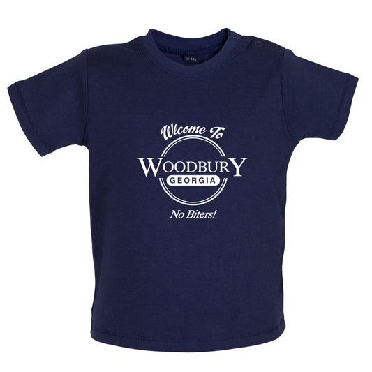 Welcome To Woodbury Georgia, No Biters! Baby T Shirt