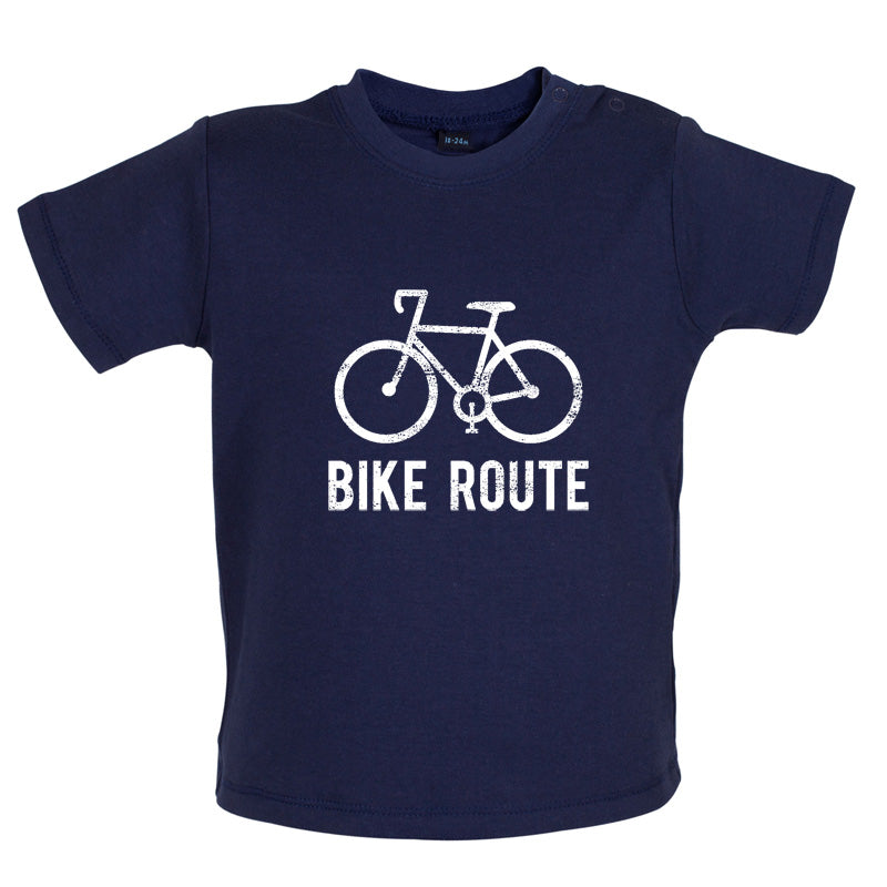 Bike Route Baby T Shirt